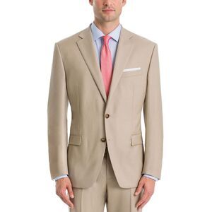 Lauren Ralph Lauren Mens Classic-Fit Wool Suit Jacket 39 Short Tan - NWT $450